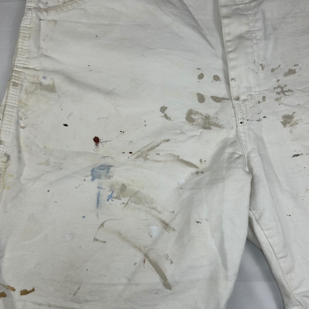 Dickies White Painter Carpenter Shorts Mens 36 Paint Splatter‎ Kelly-Moore - Picture 4 of 11